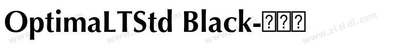 OptimaLTStd Black字体转换